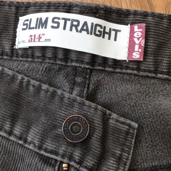 Levi's 514 Slim Straight Corduroy Pants - Picture 3 of 5